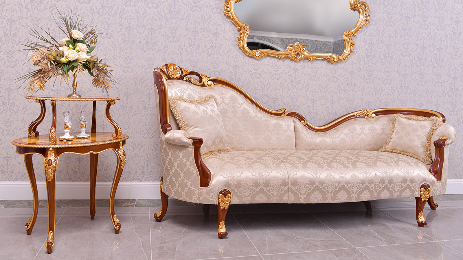 classic luxury design chaise bench