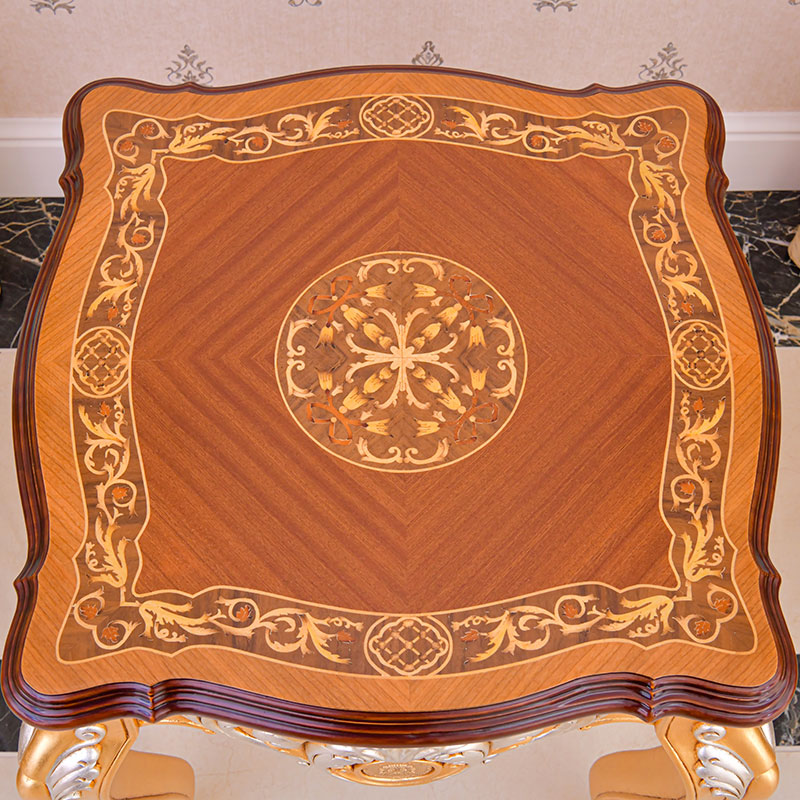 Luxury classic side table with Top Inlay