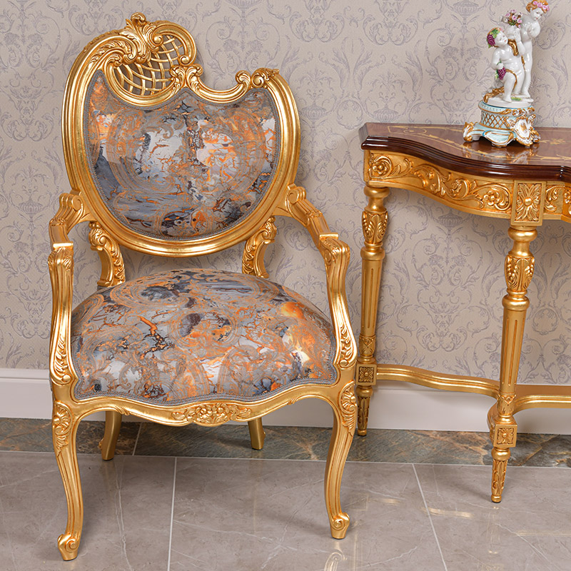 classic design armchair model rococo