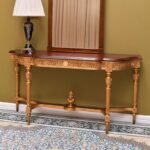 Italian classic luxury design Console Table With Top Wood Inlay