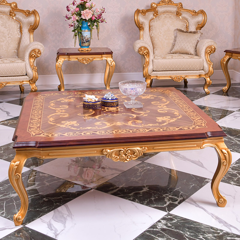classic design square coffee table