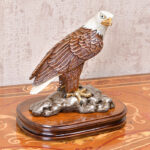 wooden eagle acquila decoration