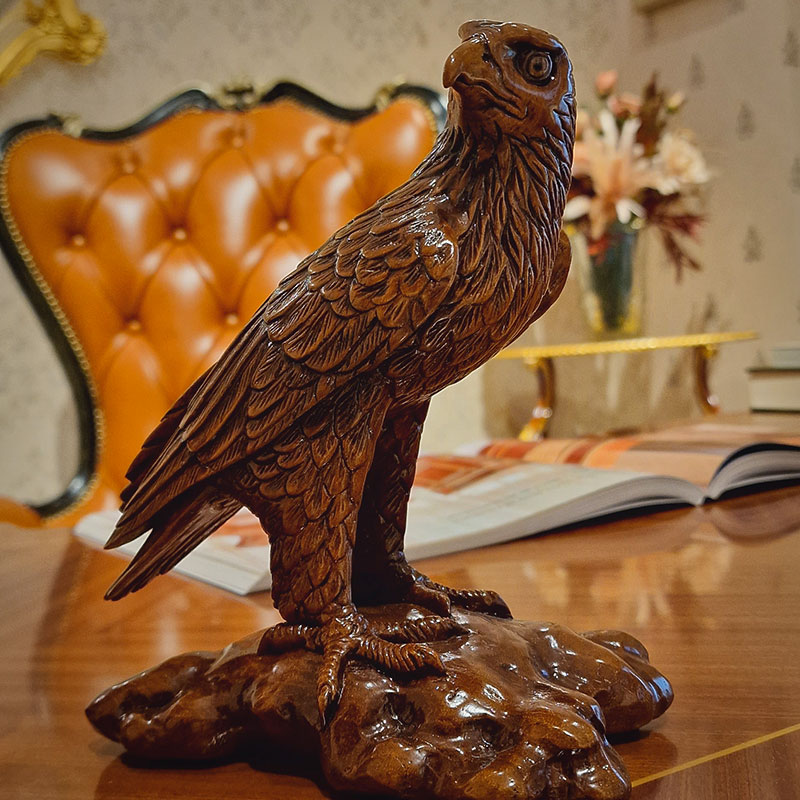 wooden eagle figurines