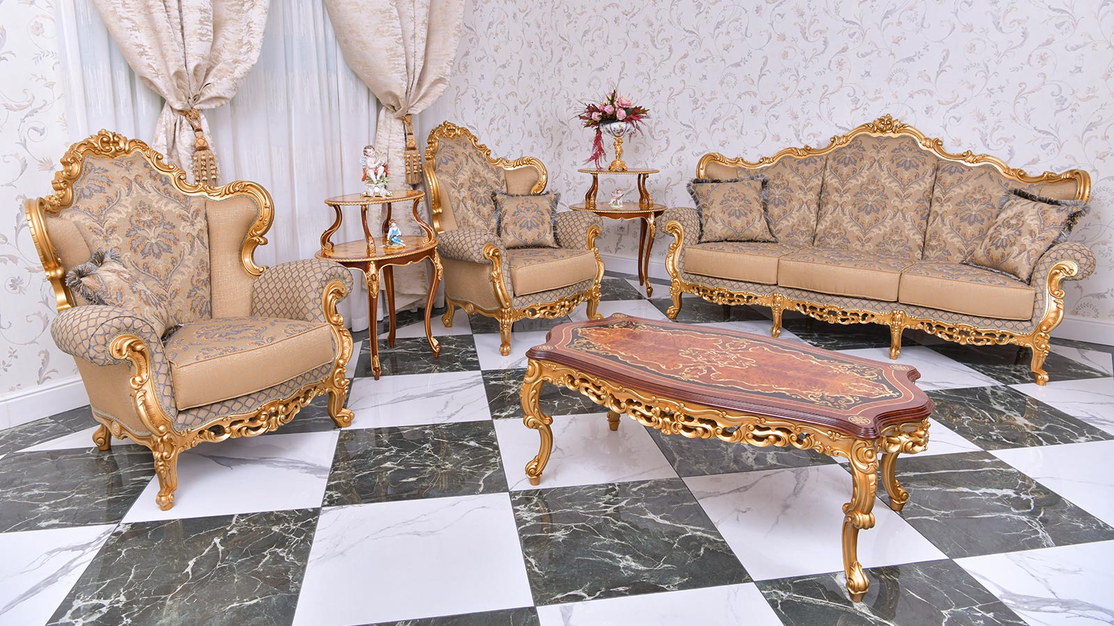 Luxury Classic Italy Sofa Set collection