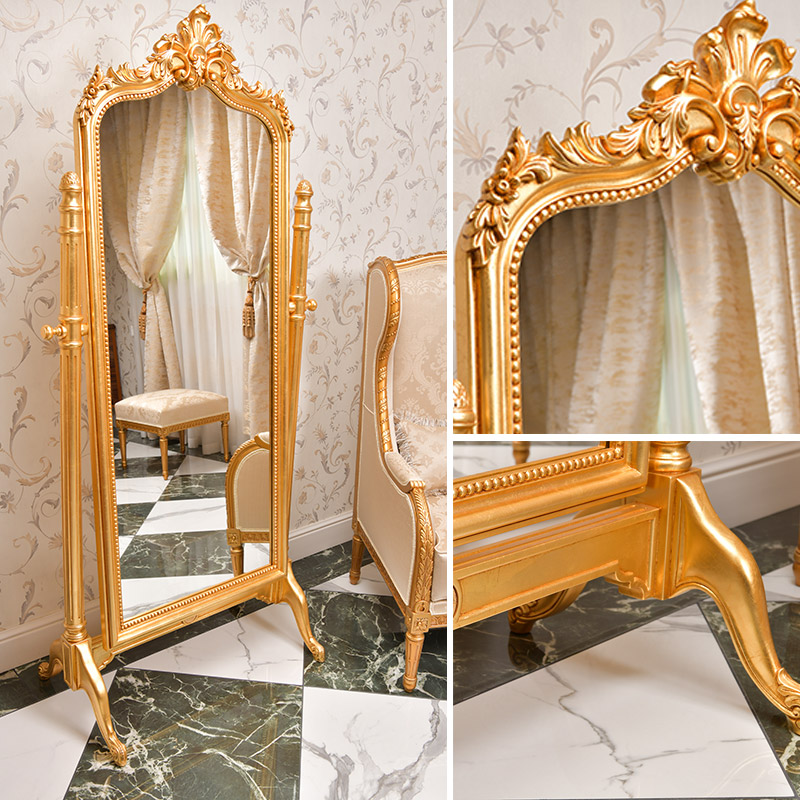 Luxury Bedroom standing mirror made in Italy